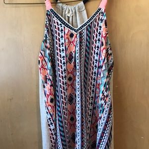 Tribal print tank
